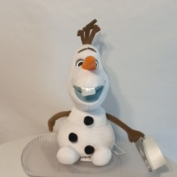 Disney Frozen 2  Olaf Stuffed Animal - White and Brown - Picture 1 of 7